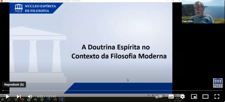 Tema: A DOUTRINA ESPÍRITA NO CONTEXTO DA FILOSOFIA MODERNA