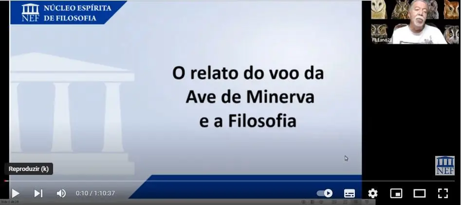 Tema: O RELATO DO VOO DA AVE DE MINERVA E A FILOSOFIA